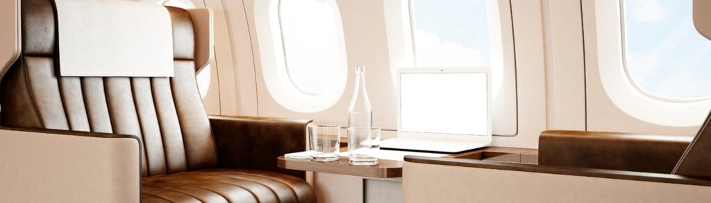 Privatjet Leerflug